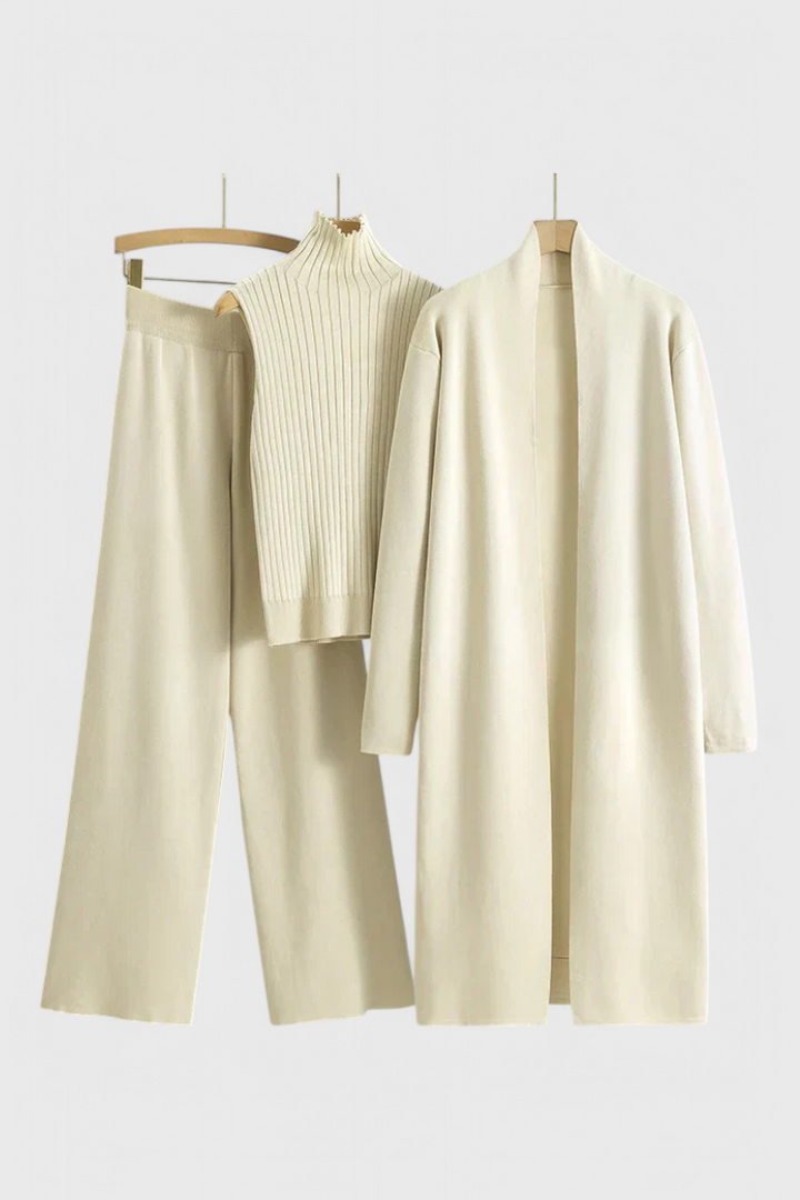 Vesper | Elegant Soft-Knit Three-Piece Set