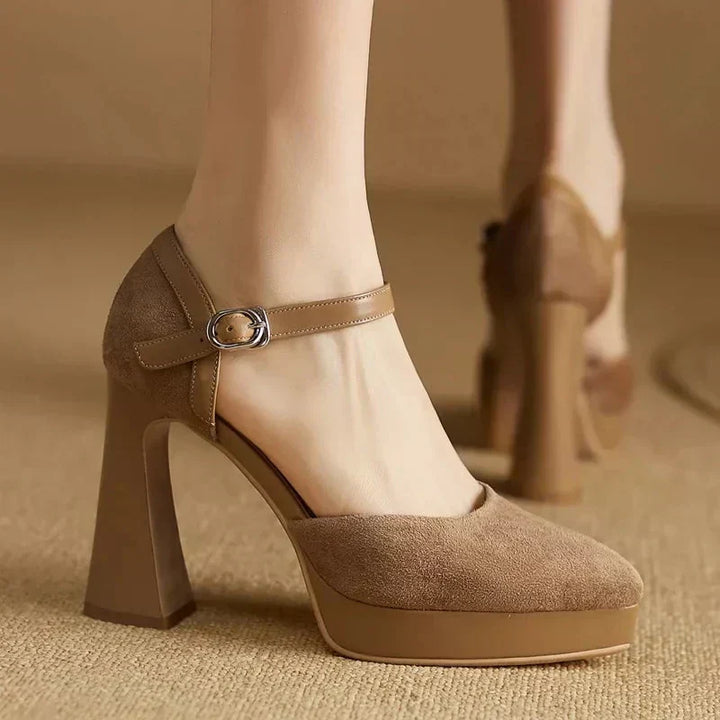 Aurelia | Ankle-Strap Platform Pumps