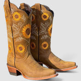 Savannah | Floral-Embroidered Western Boots