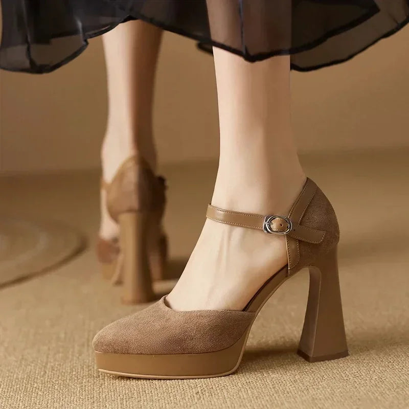 Aurelia | Ankle-Strap Platform Pumps