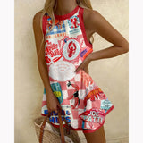 Nell | Coastal Print Sleeveless Dress
