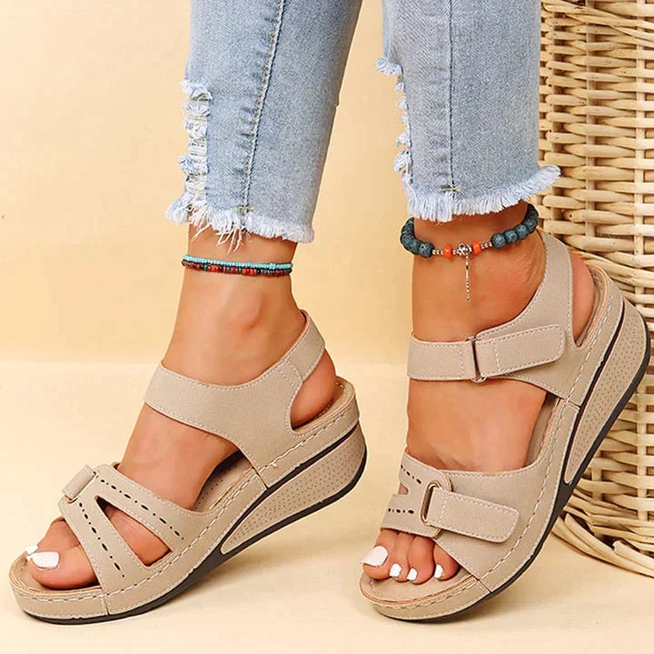 Coralie | Cushioned Comfort Wedge Sandals