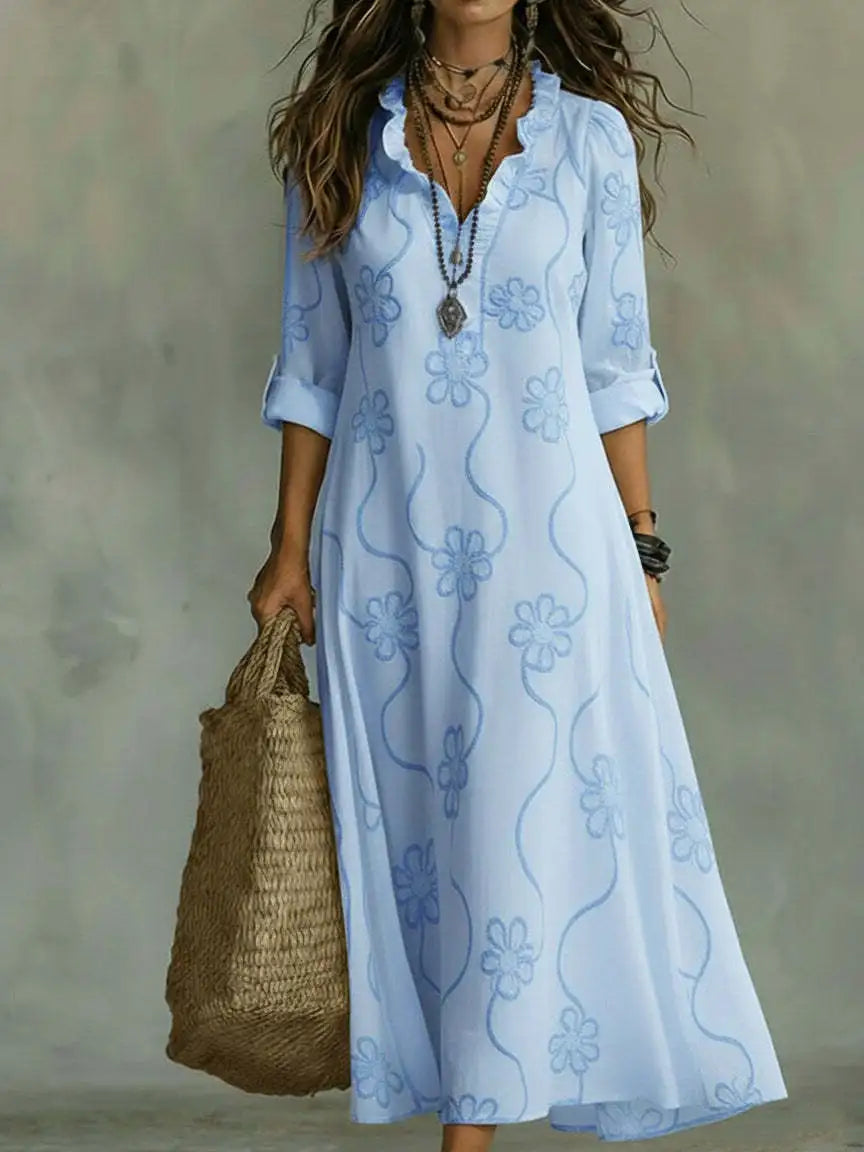 Guinevere | Flowing Floral Maxi Dress