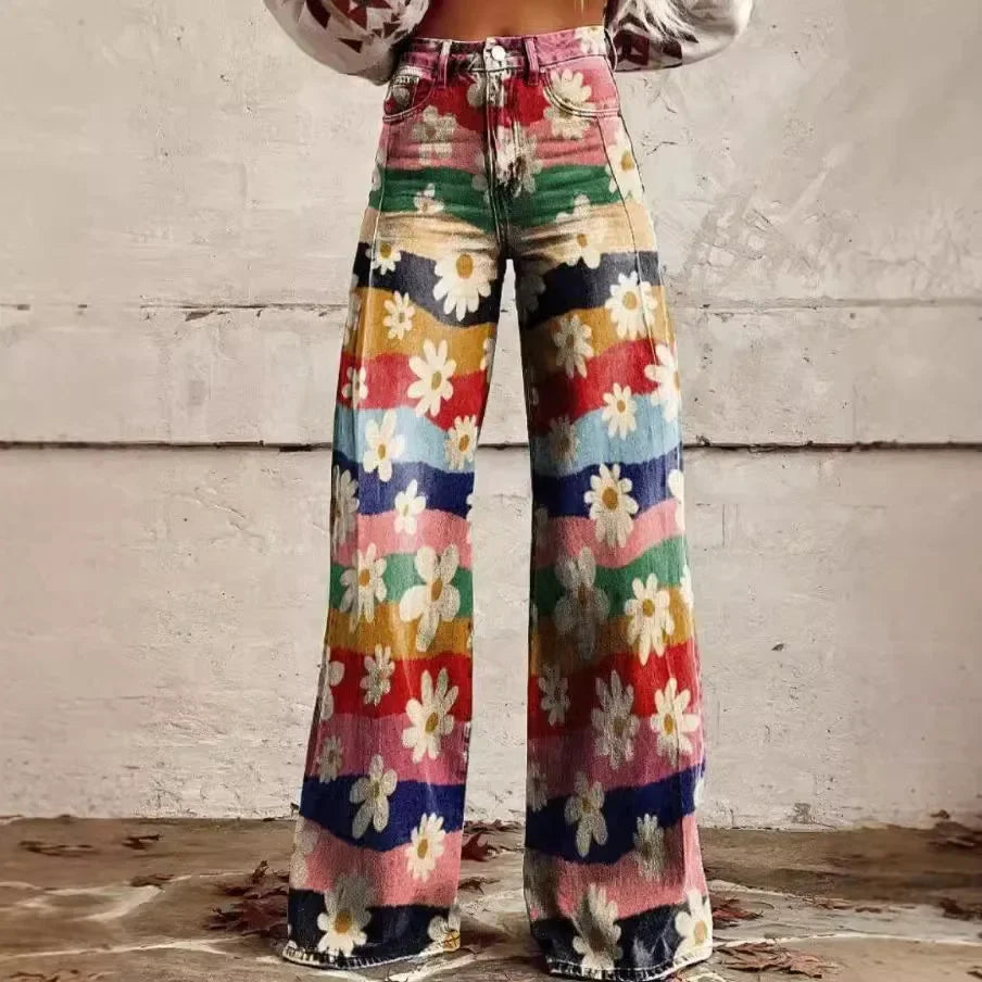 Roxanne | Floral Wide-Leg Trousers