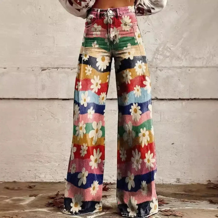 Roxanne | Floral Wide-Leg Trousers