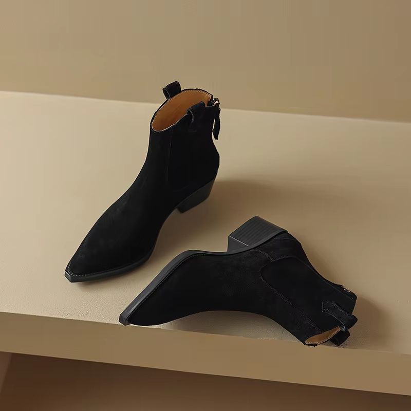 Geraldine | Refined Western Ankle Boots