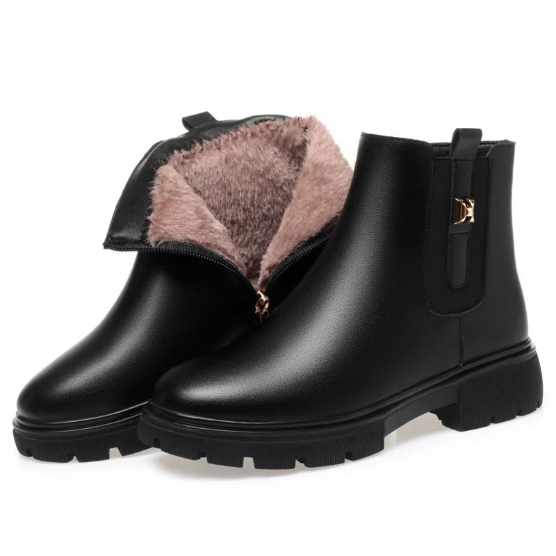 Genevieve | Cosy Zip-Up Ankle Boots