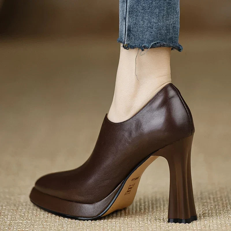 Evelyn | Pointed-Toe Block Heels