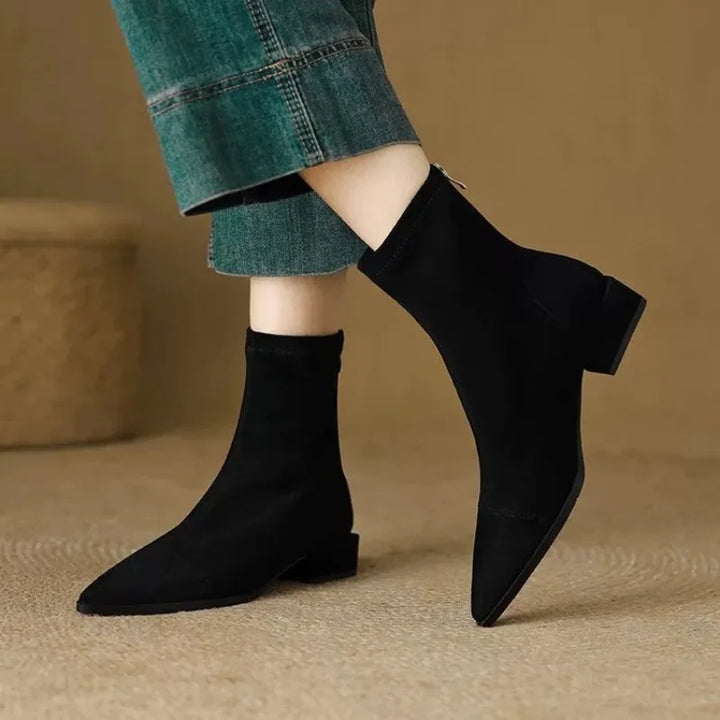 Brigitte | Sleek Pointed Ankle Boots
