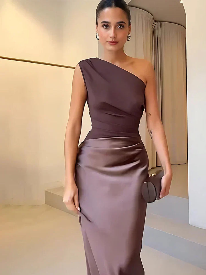 Lena | One-Shoulder Maxi Dress