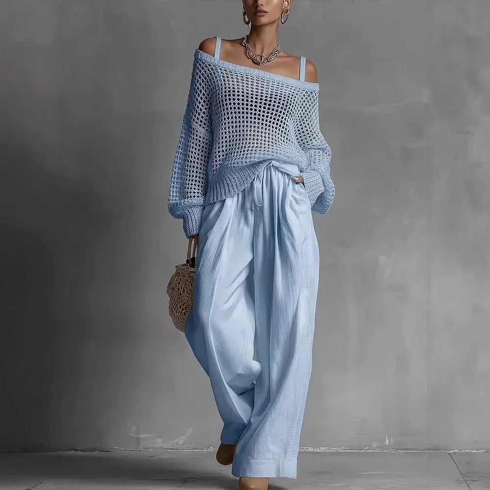 Nadine | Relaxed Open-Knit Two-Piece Set