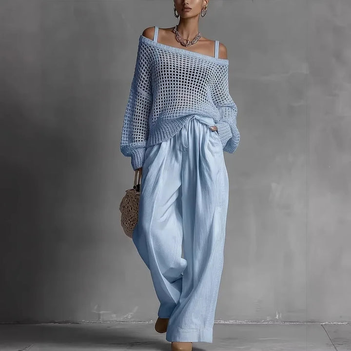 Nadine | Relaxed Open-Knit Two-Piece Set