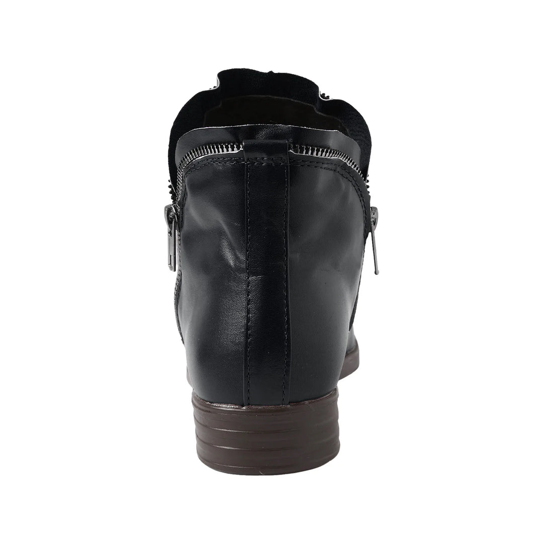 Ruth | Slouched Zip Ankle Boots