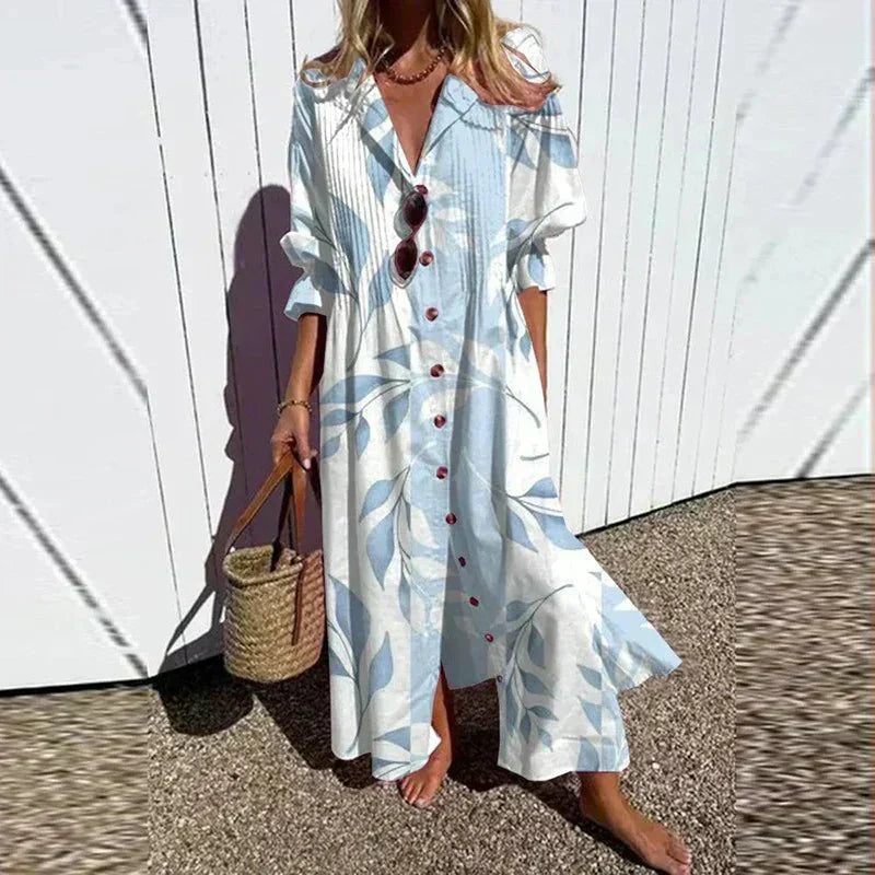 Odette | Painterly Floral Maxi Dress