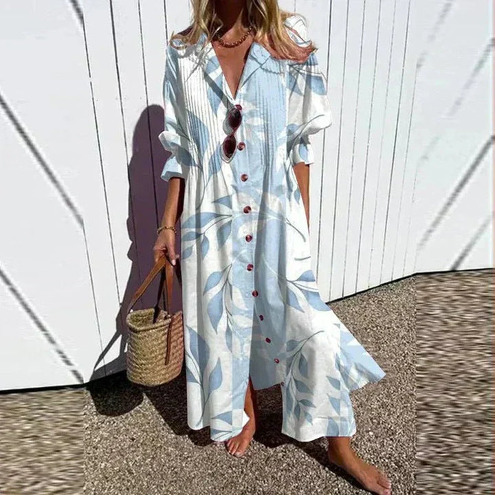 Odette | Painterly Floral Maxi Dress