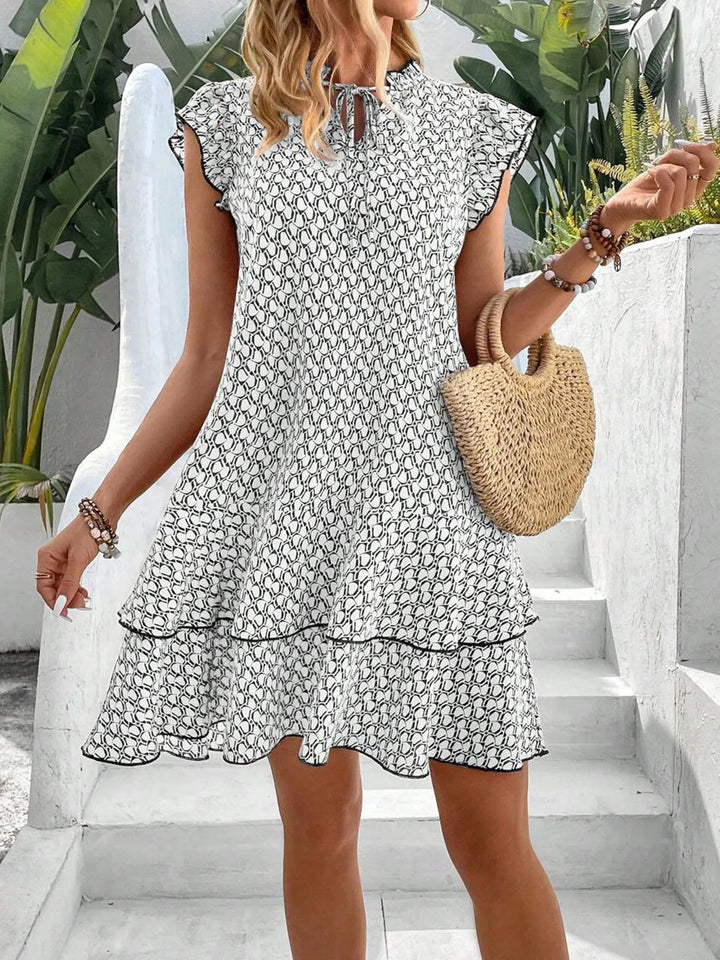 Louisa | Ruffle-Trimmed Tiered Dress