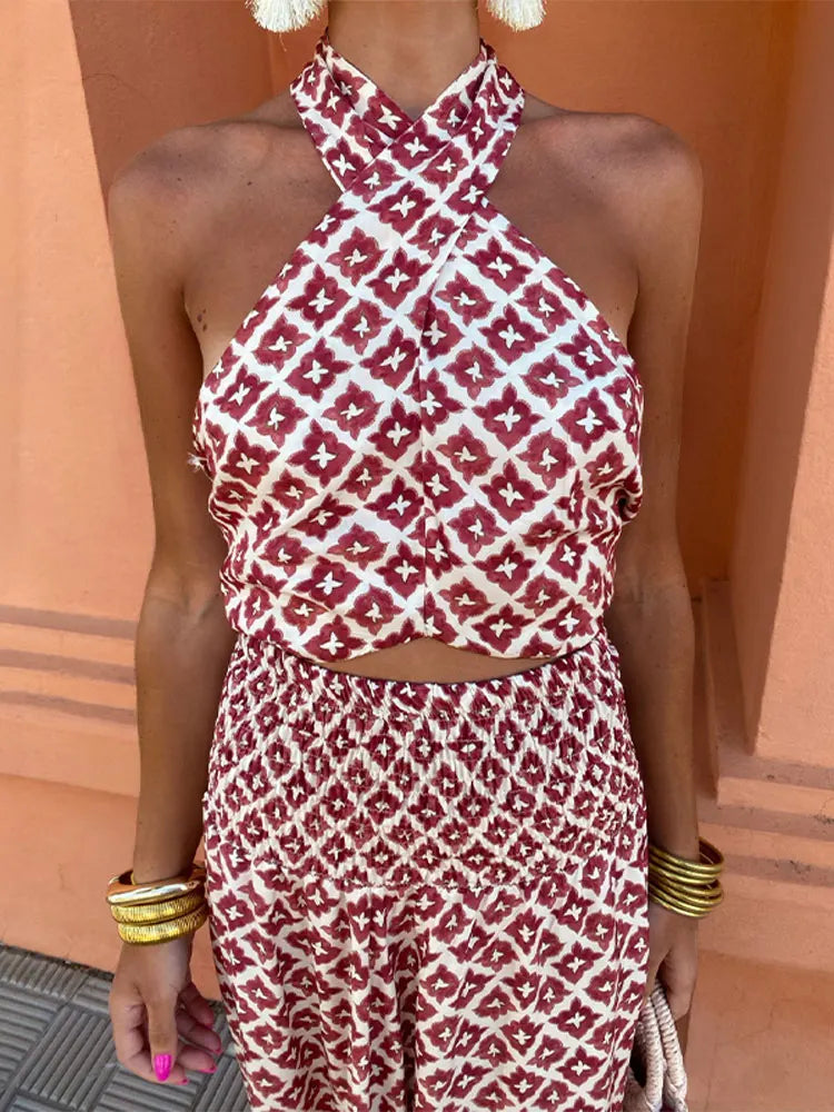Marlow | Halterneck Two-Piece Set