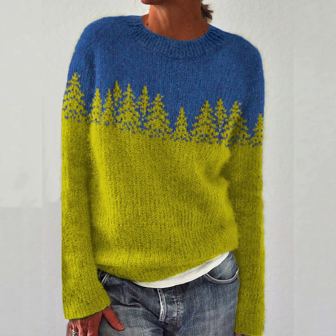 Liv | Nordic Forest Knitted Jumper
