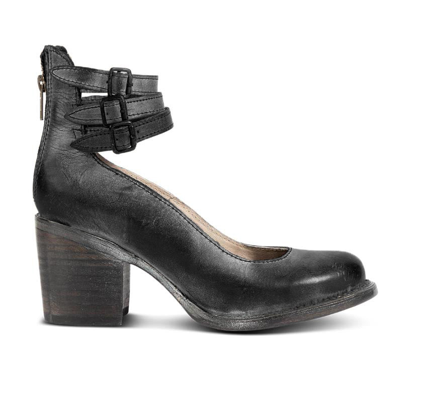 Estella | Buckled Block-Heel Ankle Boots