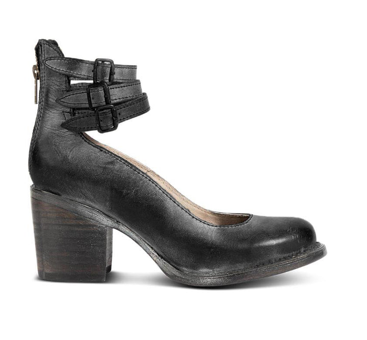 Estella | Buckled Block-Heel Ankle Boots