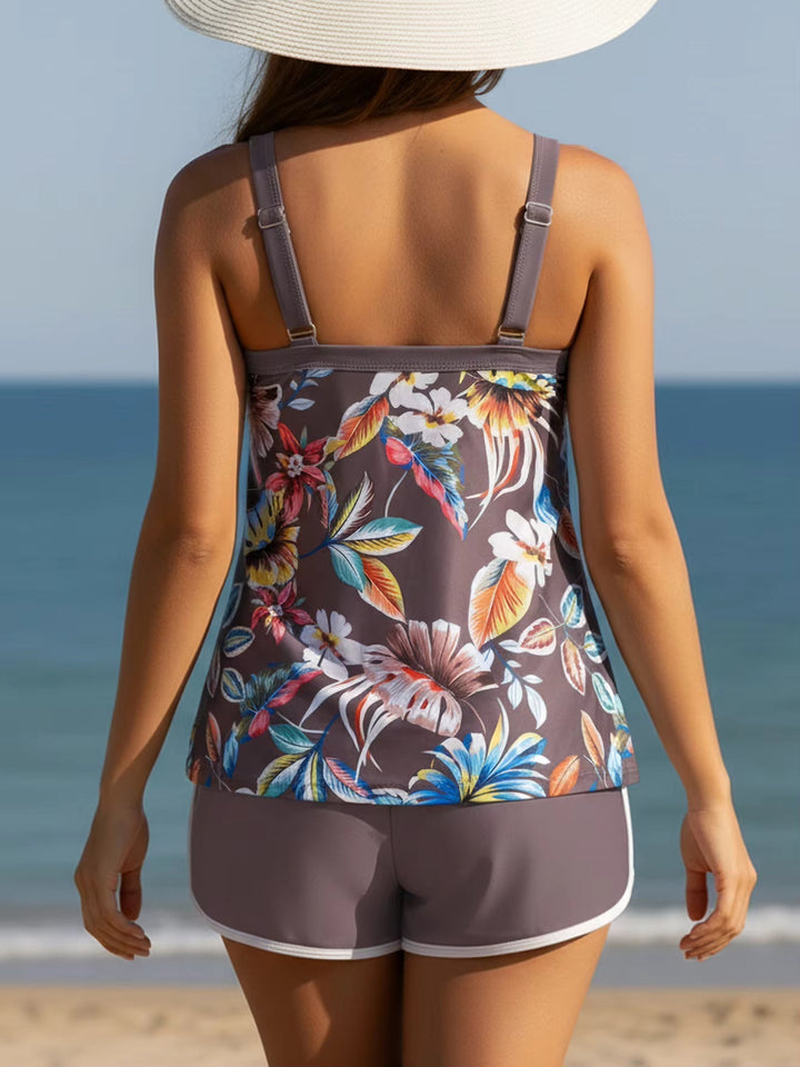 Naomi | Tropical Bloom Two-Piece Swim Set