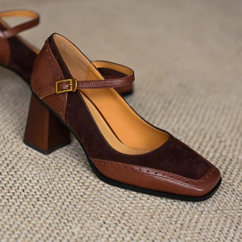 Marguerite | Vintage Buckle Heels