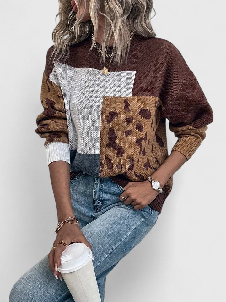 Teagan | Relaxed Colour-Block Sweater