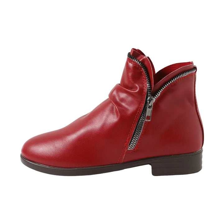 Ruth | Slouched Zip Ankle Boots