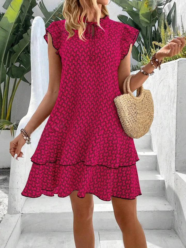 Louisa | Ruffle-Trimmed Tiered Dress