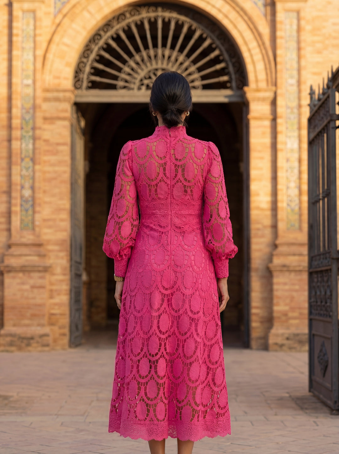 Emmeline | Elegant Lace Midi Dress