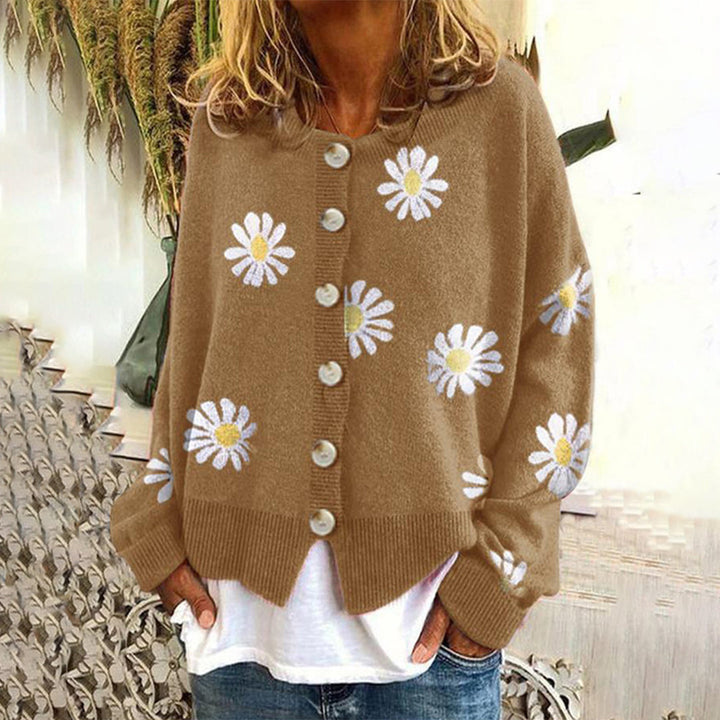 Pippa | Floral Button-Front Cardigan
