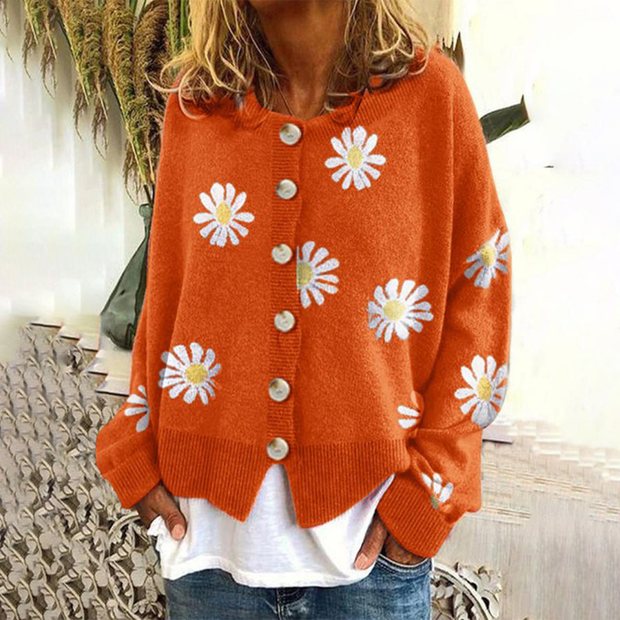 Pippa | Floral Button-Front Cardigan