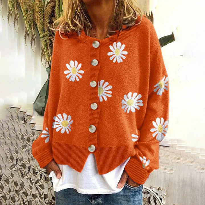 Pippa | Floral Button-Front Cardigan