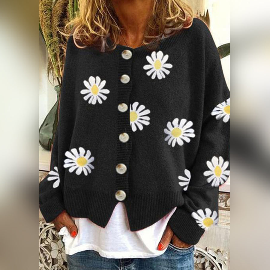 Pippa | Floral Button-Front Cardigan