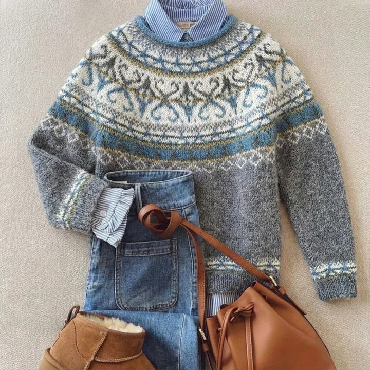 Sigrid | Nordic Patterned Sweater