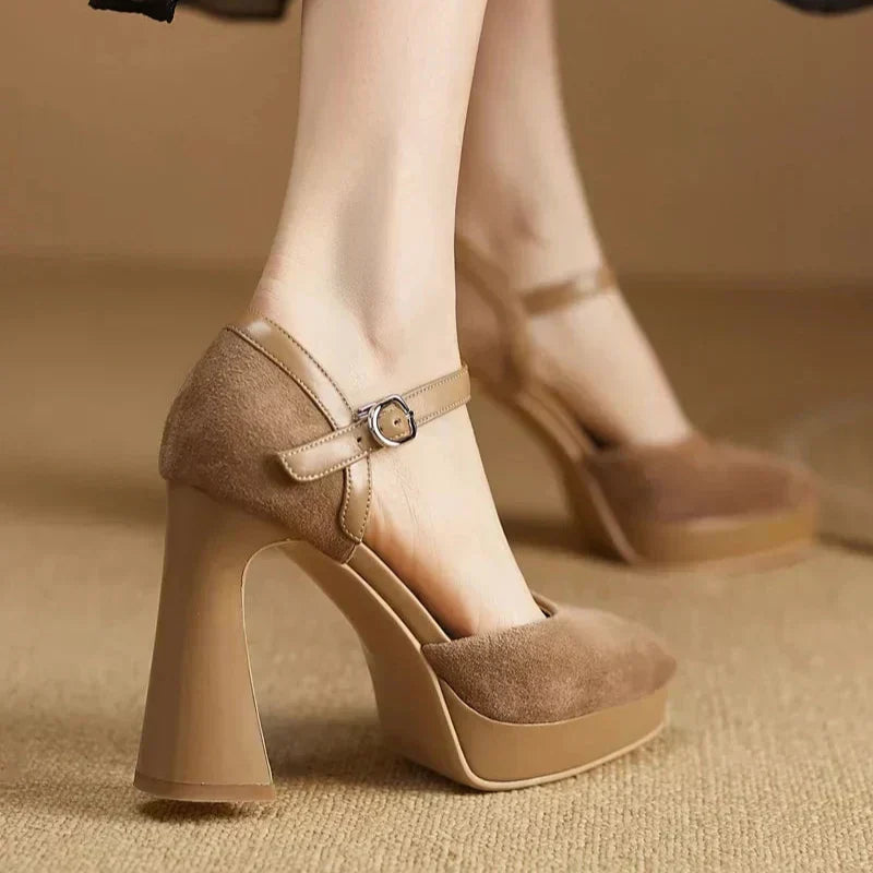Aurelia | Ankle-Strap Platform Pumps