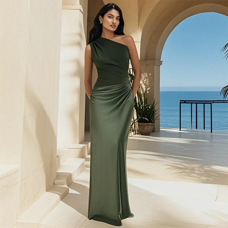 Lena | One-Shoulder Maxi Dress