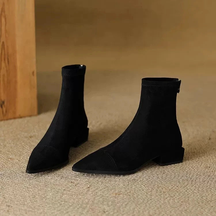 Brigitte | Sleek Pointed Ankle Boots