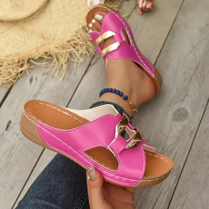 Freya | Cushioned Wedge Sandals