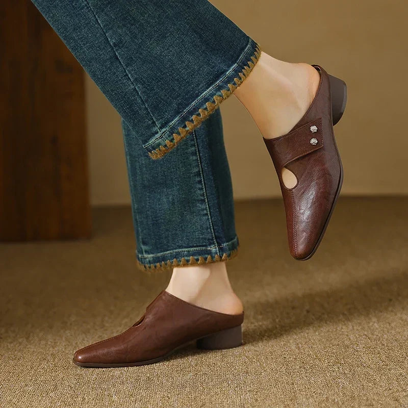 Fenella | Refined Slip-On Mules