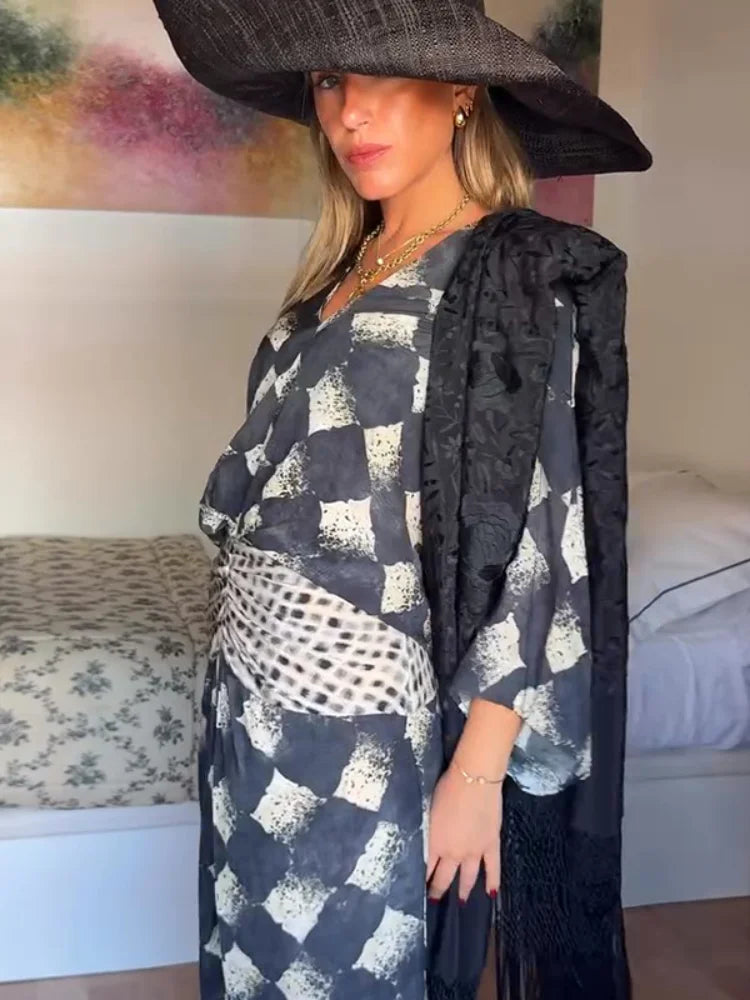 Giselle | Monochrome Print Two-Piece Set
