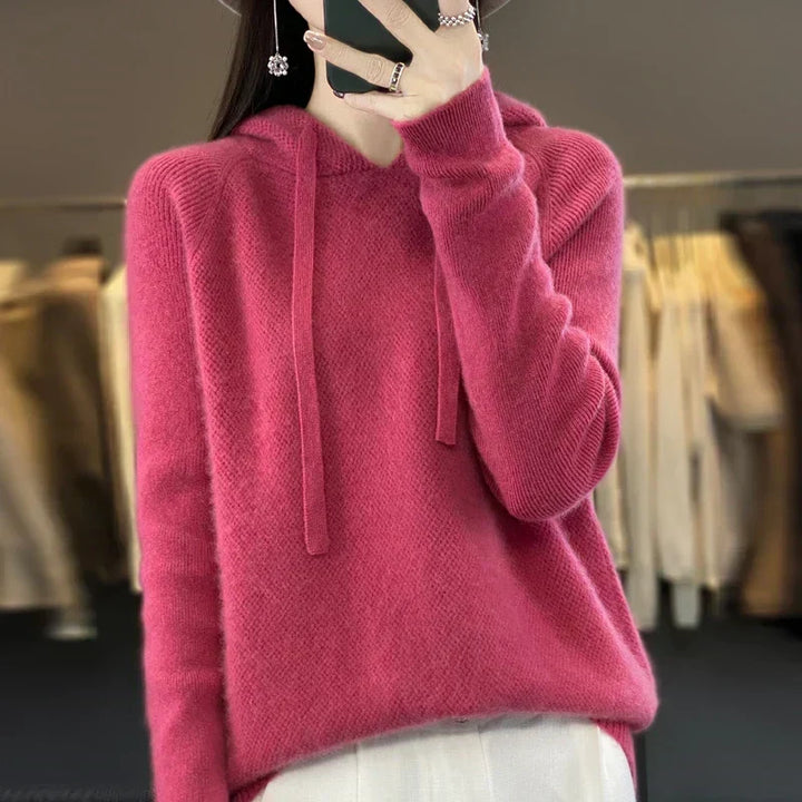 Roselle | Soft Hooded Knit Pullover