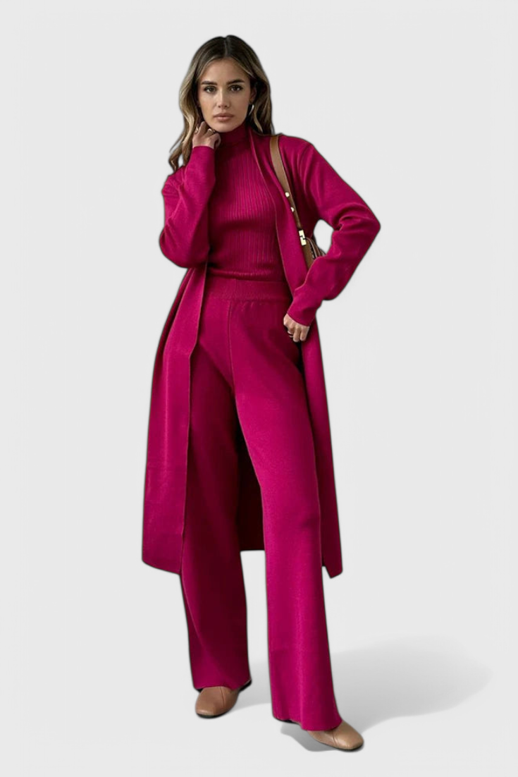 Vesper | Elegant Soft-Knit Three-Piece Set