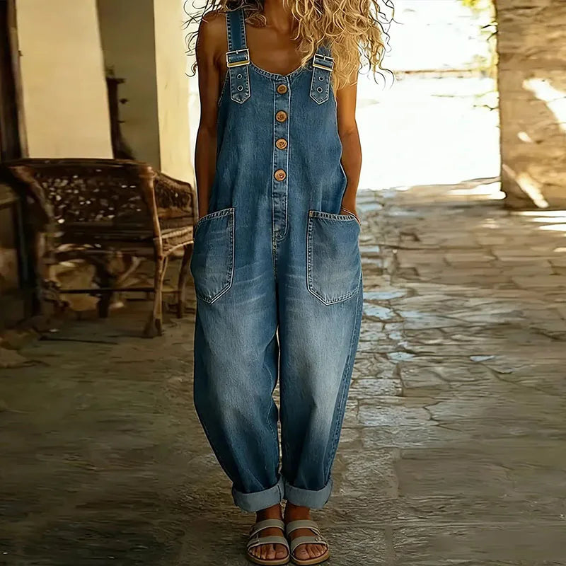 Brynn | Relaxed Adjustable-Strap Dungarees