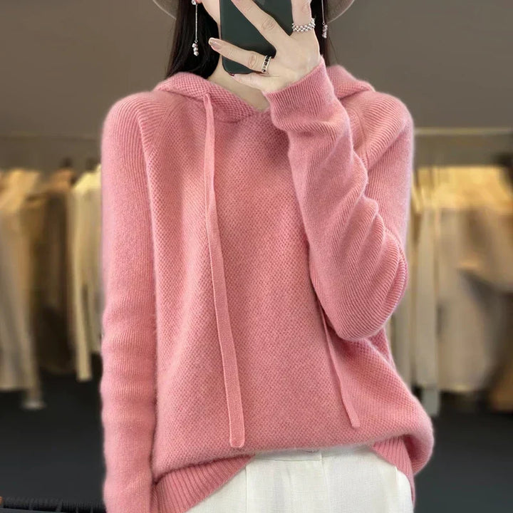 Roselle | Soft Hooded Knit Pullover
