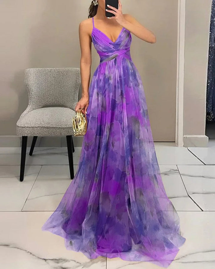 Sabine | Flowing Floral Maxi Dress