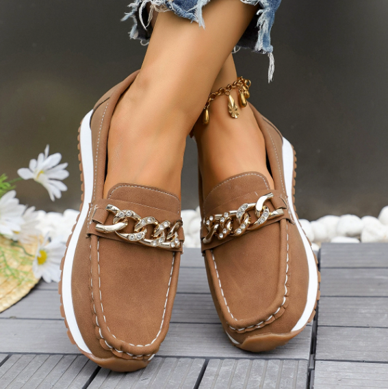 Gemma | Chain-Detail Comfort Loafers