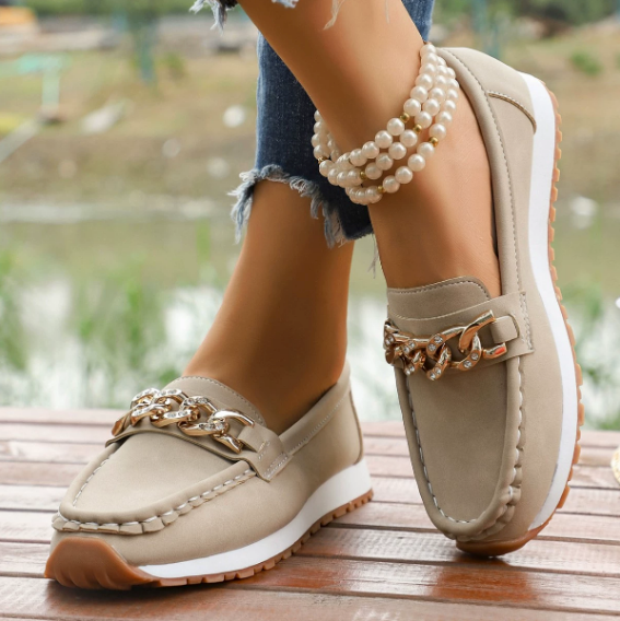 Gemma | Chain-Detail Comfort Loafers