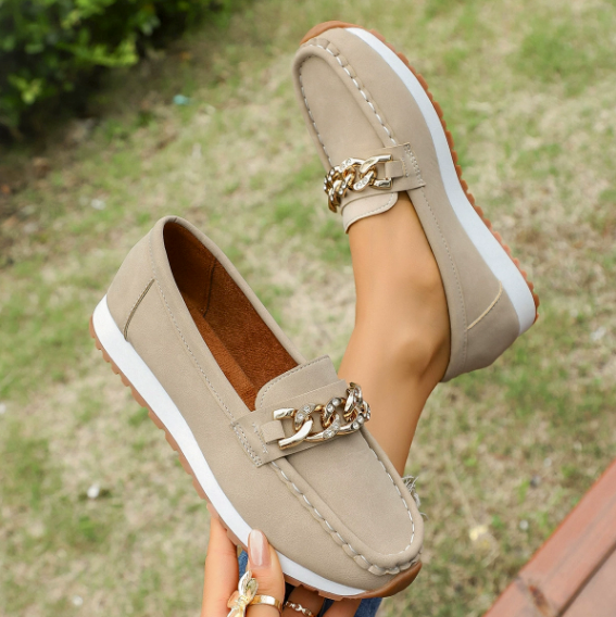 Gemma | Chain-Detail Comfort Loafers