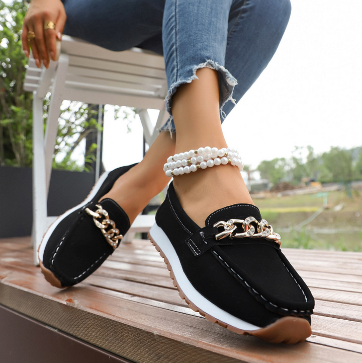 Gemma | Chain-Detail Comfort Loafers